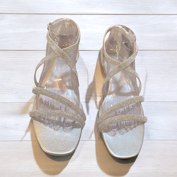 Naturalizer Sicily Sandals | Size 8W | Silver | NIB - Picture 1 of 12